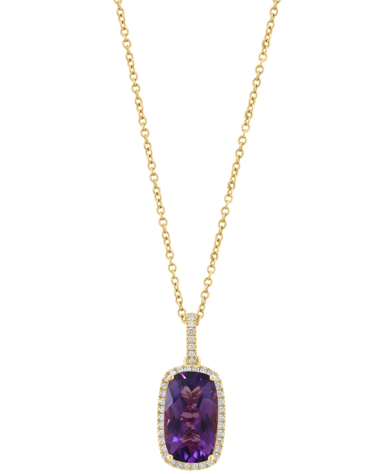 EFFY Collection Подвеска EFFY Collection Diamond & Amethyst в 14k Rose Gold