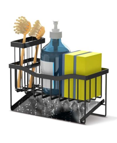Держатель для раковины Cheer Collection Stainless Steel Sink Caddy – Sponge and Brush Holder