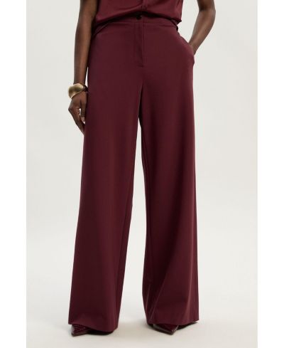 Женские широкие брюки Karen Millen Ponte PU