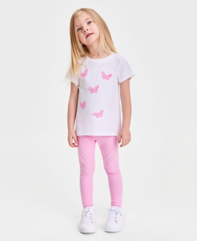 Epic Threads Детский трикотажный топ с вышивкой бабочек, 12M-5T
