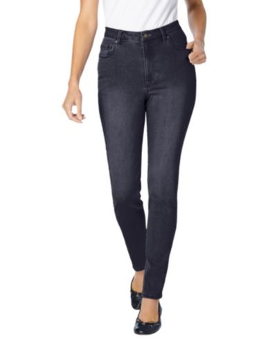 Женские джинсы Woman Within Tall Slim-Leg Stretch Comfort Denim, 5 карманов