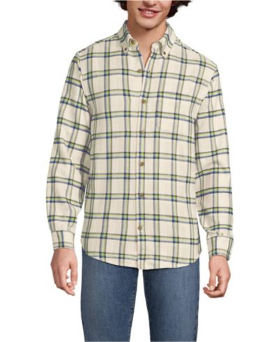 Lands' End Men's Long Sleeve Flagship Flannel Shirt