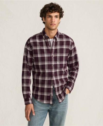 Lush burgundy/ivory plaid