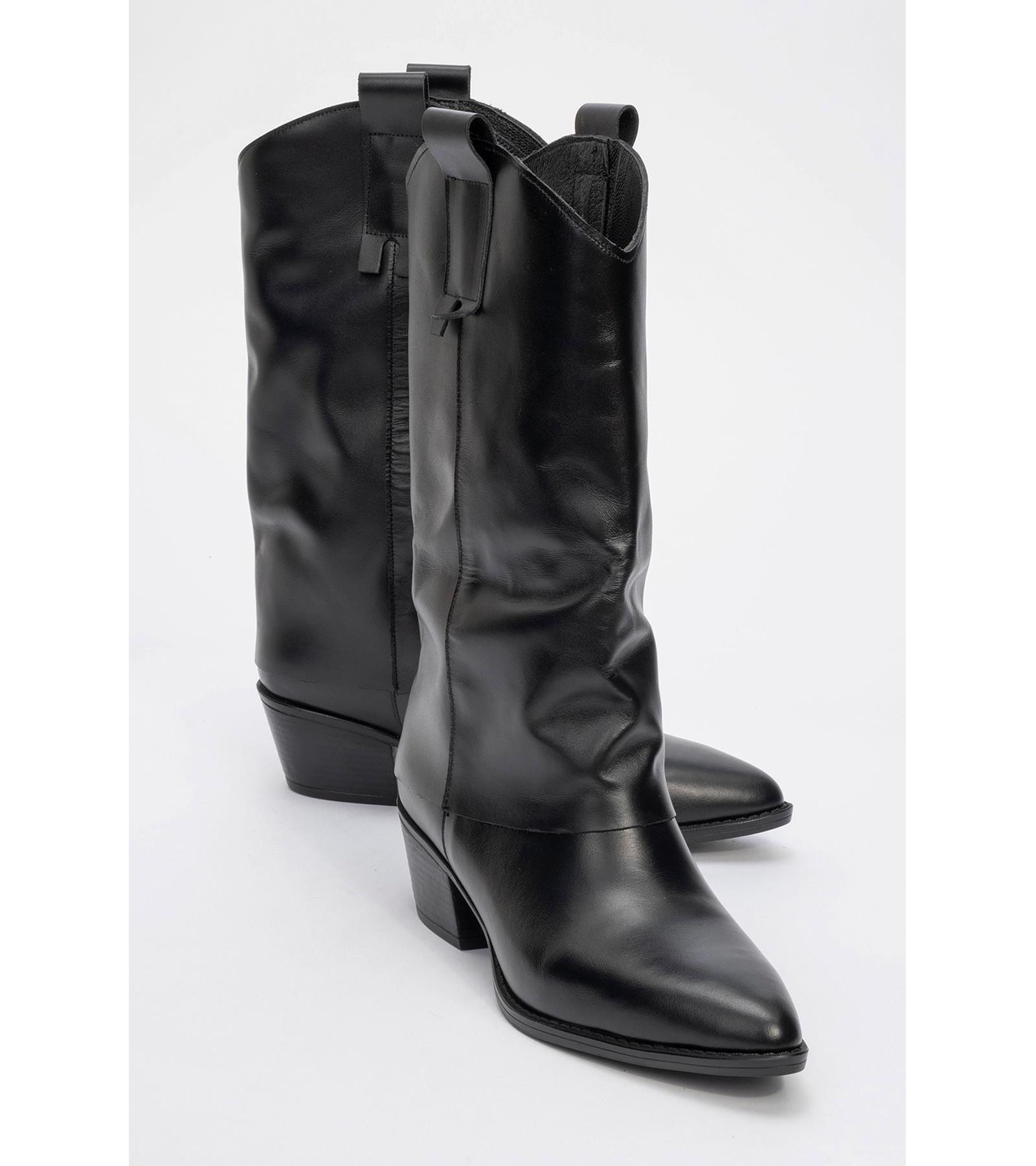 Ботильоны Forever & Always Shoes Teodora Leather Block Heel (Women)
