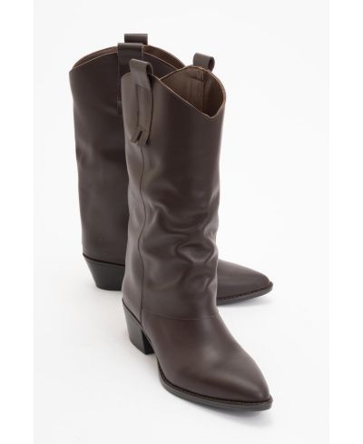 Brown leather