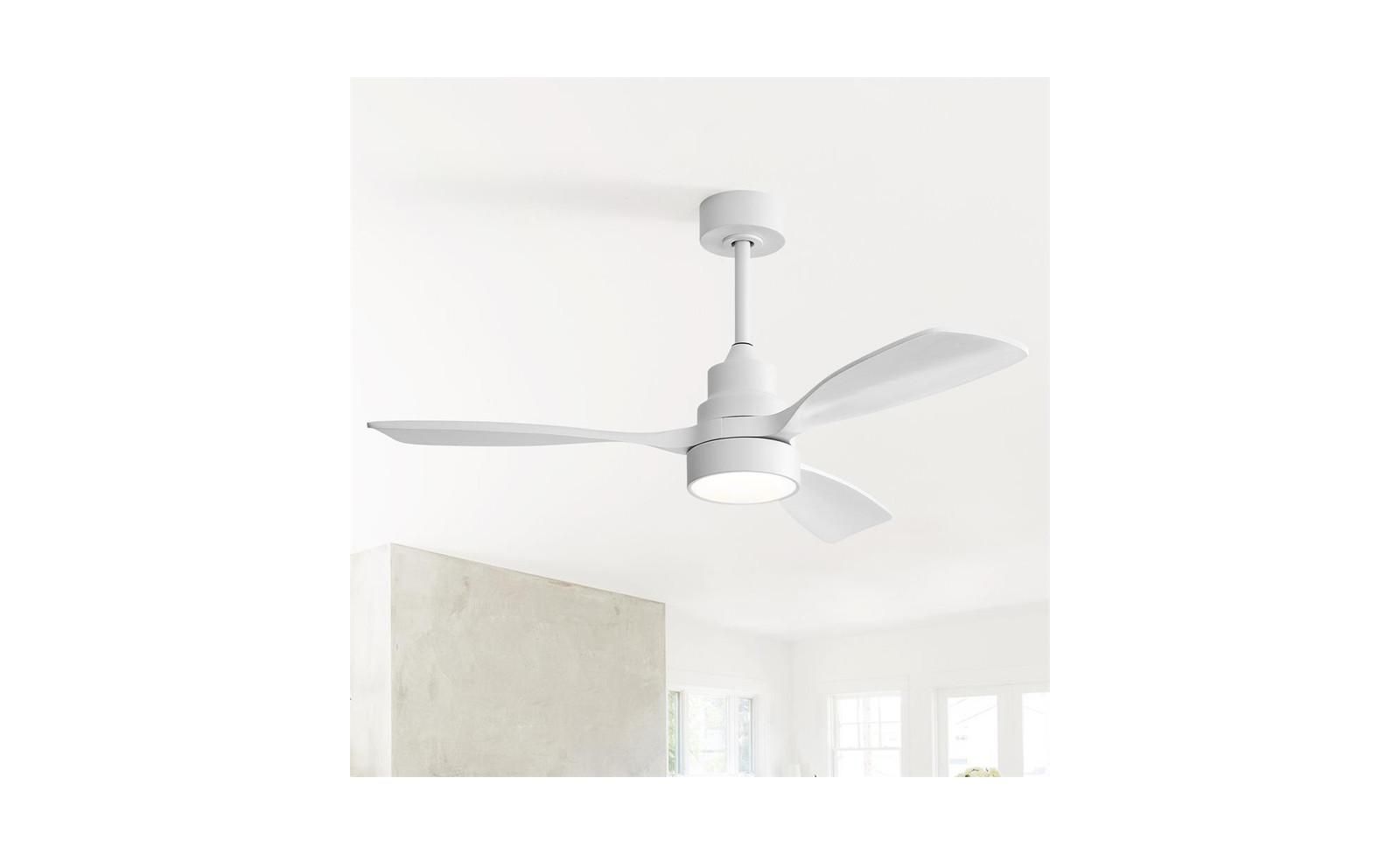 Sofucor потолочный вентилятор с LED и пультом управления, 48-inch, Walnut Wood
