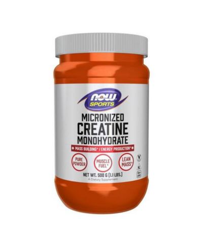 NOW Foods микронизированный порошок моногидрата креатина, 1.1 Lbs