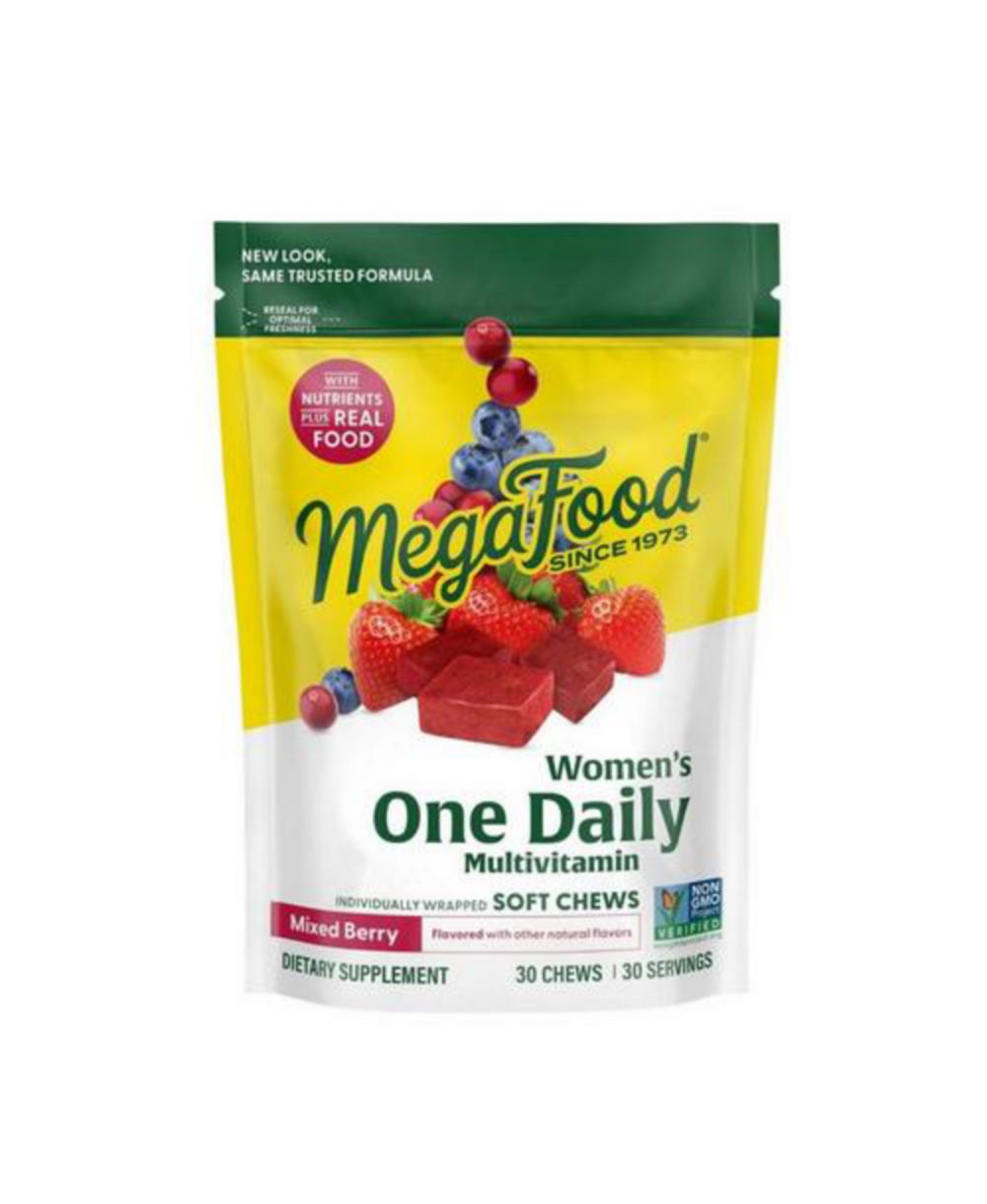 MegaFood Женский мультивитамин, Mixed Berry, 30 мягких жевательных таблеток