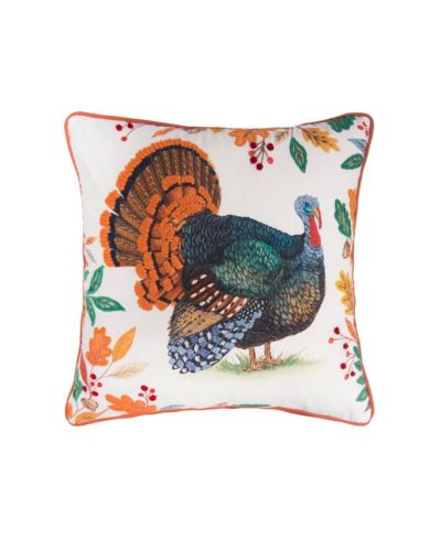C&F Home декоративная подушка Thanksgiving Turkey хлопок 18" x 18"