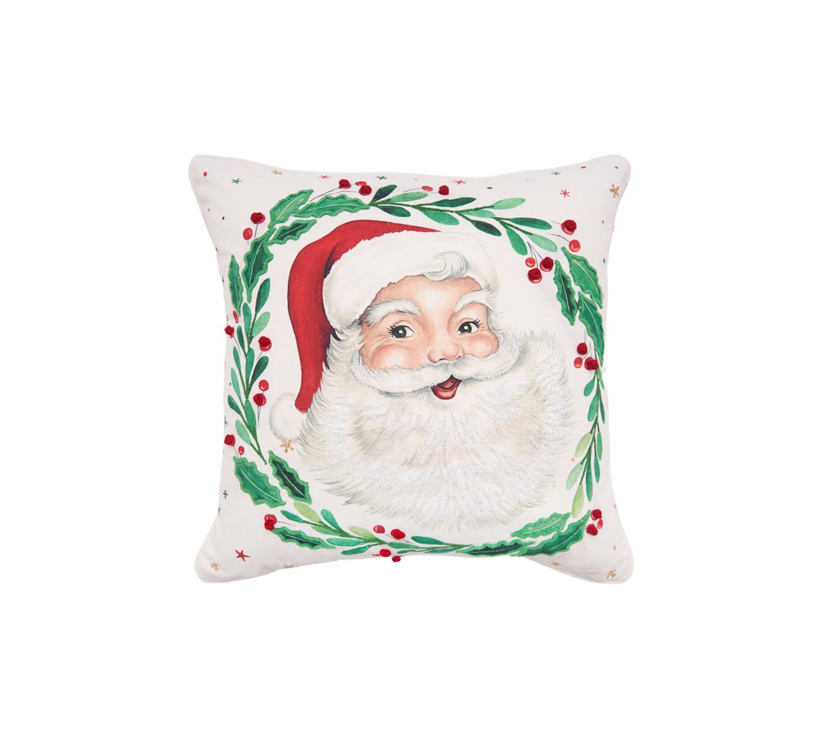Декоративная подушка Vintage Santa, 18" x 18"