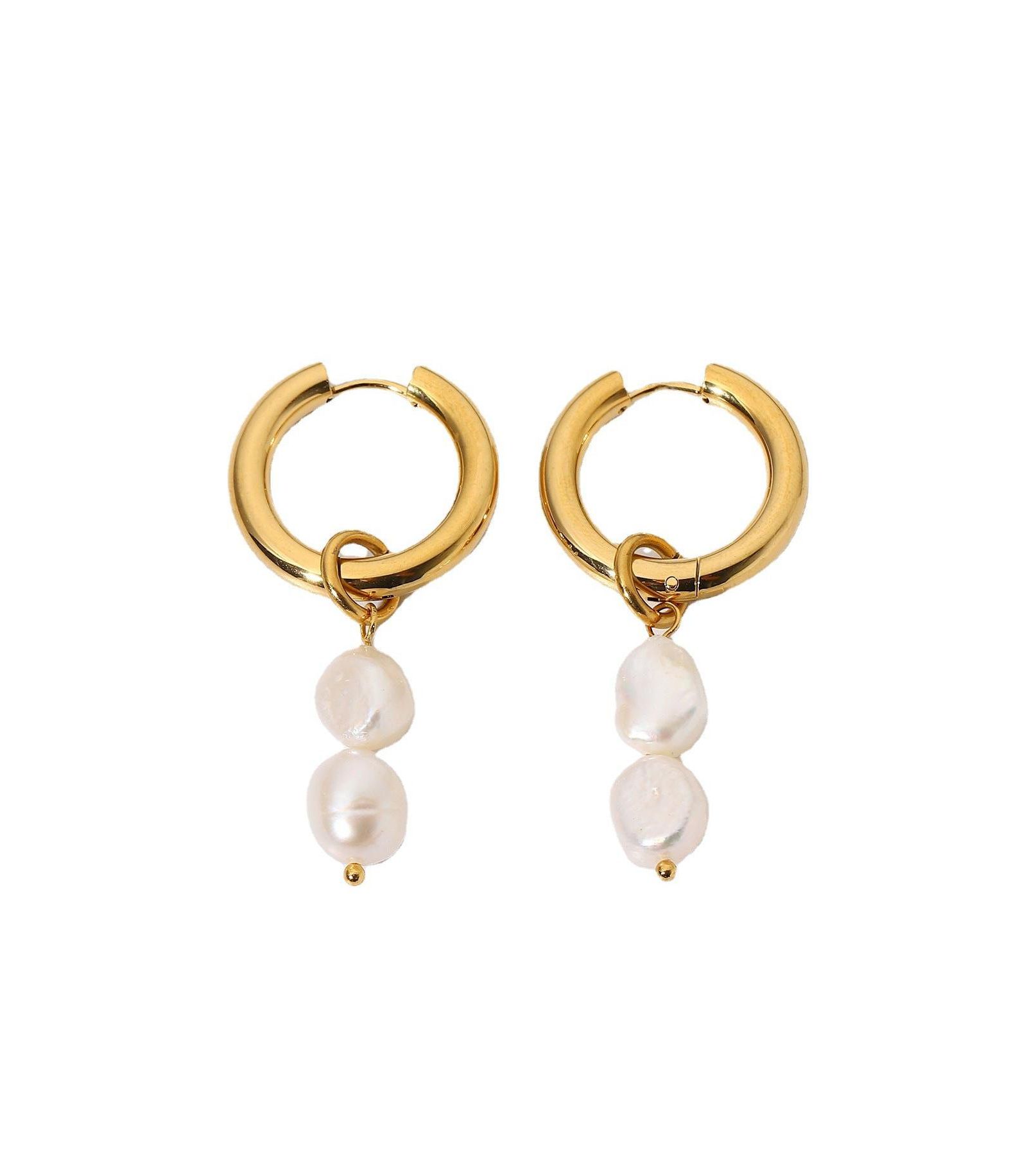 Серьги-кольца Zuma Freshwater Pearl