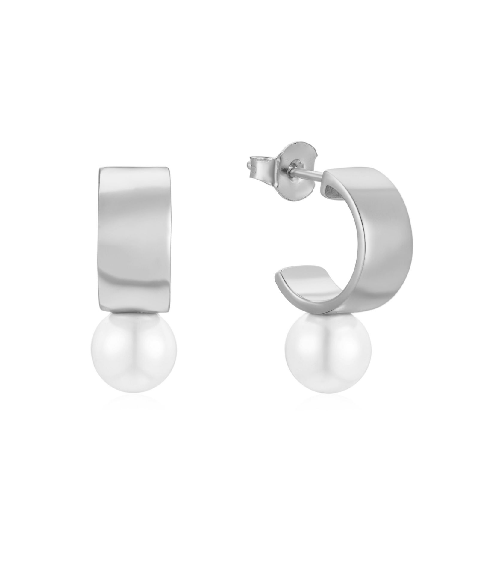 Серьги-кольца Untamed Petals Leah Pearl Hoop