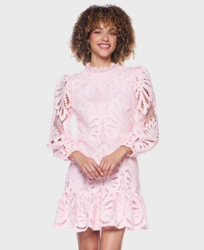 Детское кружевное платье Alex & Sophia Embroidered Lace с длинным рукавом