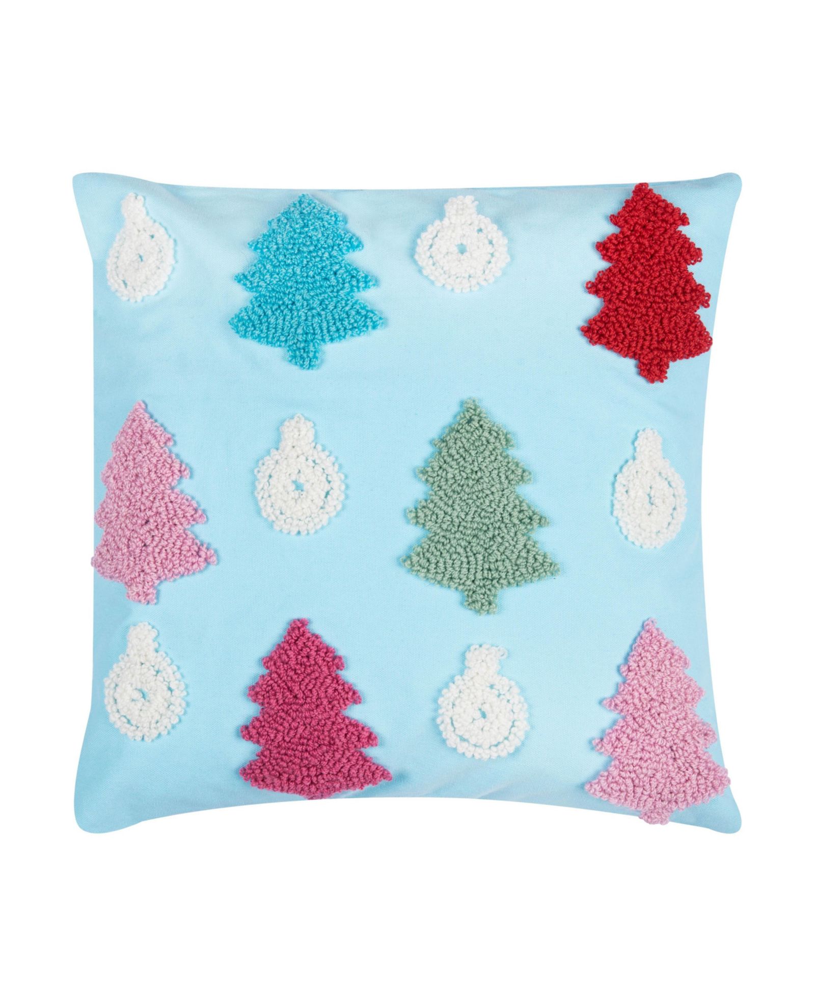 Декоративная подушка C&F Home 18" x 18" Trees Hooked Throw Pillow
