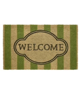 VCNY Home коврик для ног Welcome Stripe Coir Outdoor, 18" x 30"