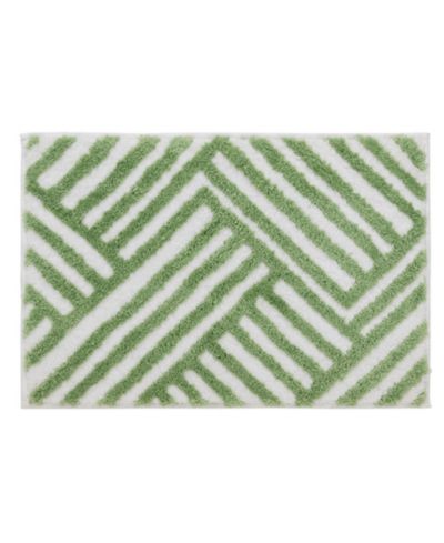 Геометрический ворсистый коврик для ванной VCNY Home 18" x 27"