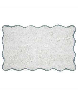 VCNY Home Scallop Cotton Bath Rug, 21" x 34"