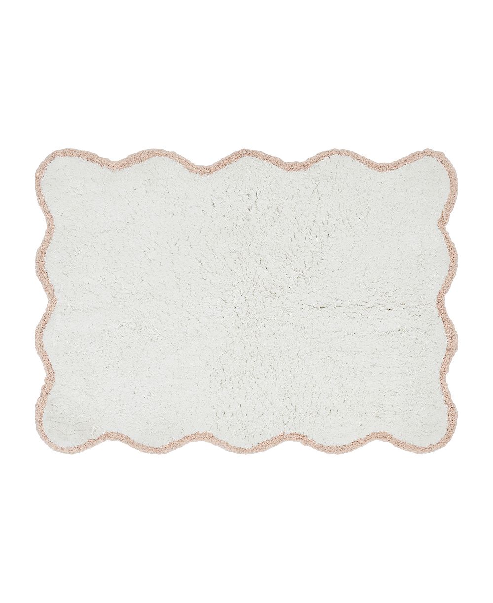 VCNY Home Scallop Cotton Bath Rug, 17" x 24"