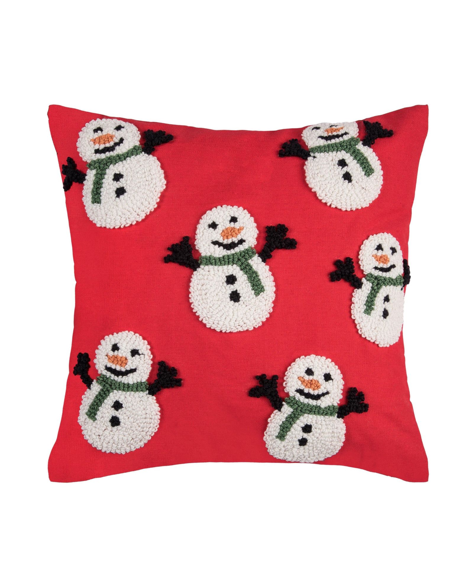 Декоративная наволочка C&F Home 18" x 18" Snowman Party Hooked