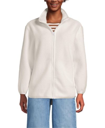 Lands' End Women's Petite Cozy High Pile Full Zip Fleece Jacket