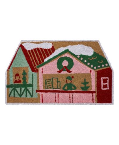 Hallmark House праздничный коврик для двери из кокосового волокна, 18" x 30"
