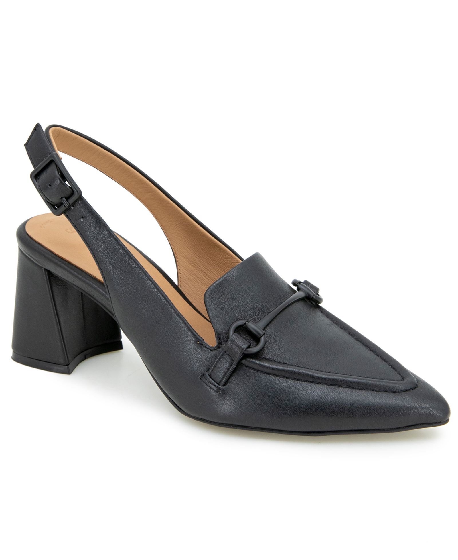 Gentle Souls Women's Dawson Pointed Toe Leather Slingback Pumps