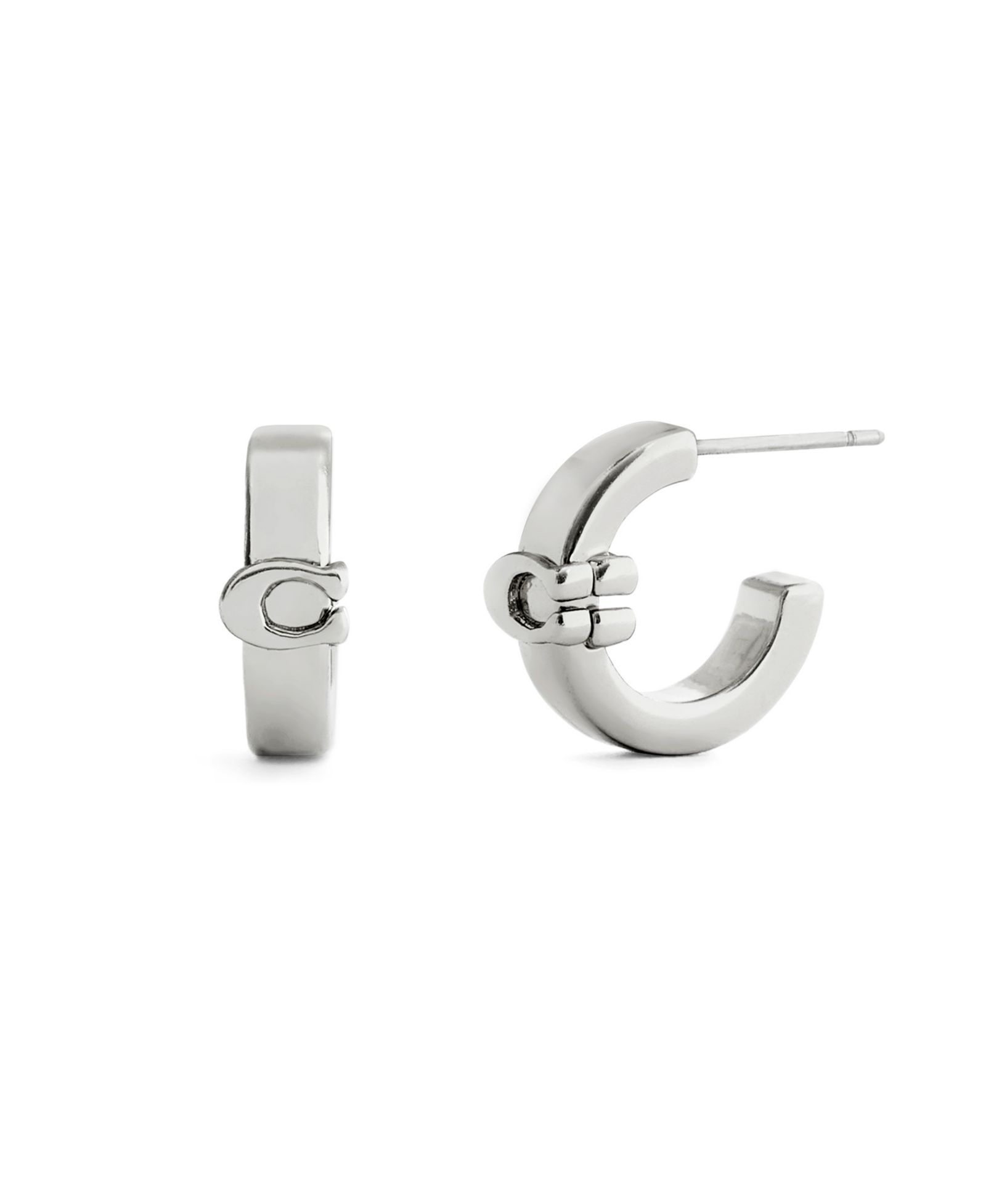 Серьги Coach Signature C Huggie