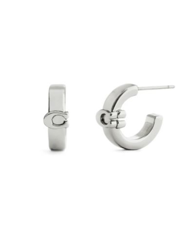 Серьги Coach Signature C Huggie