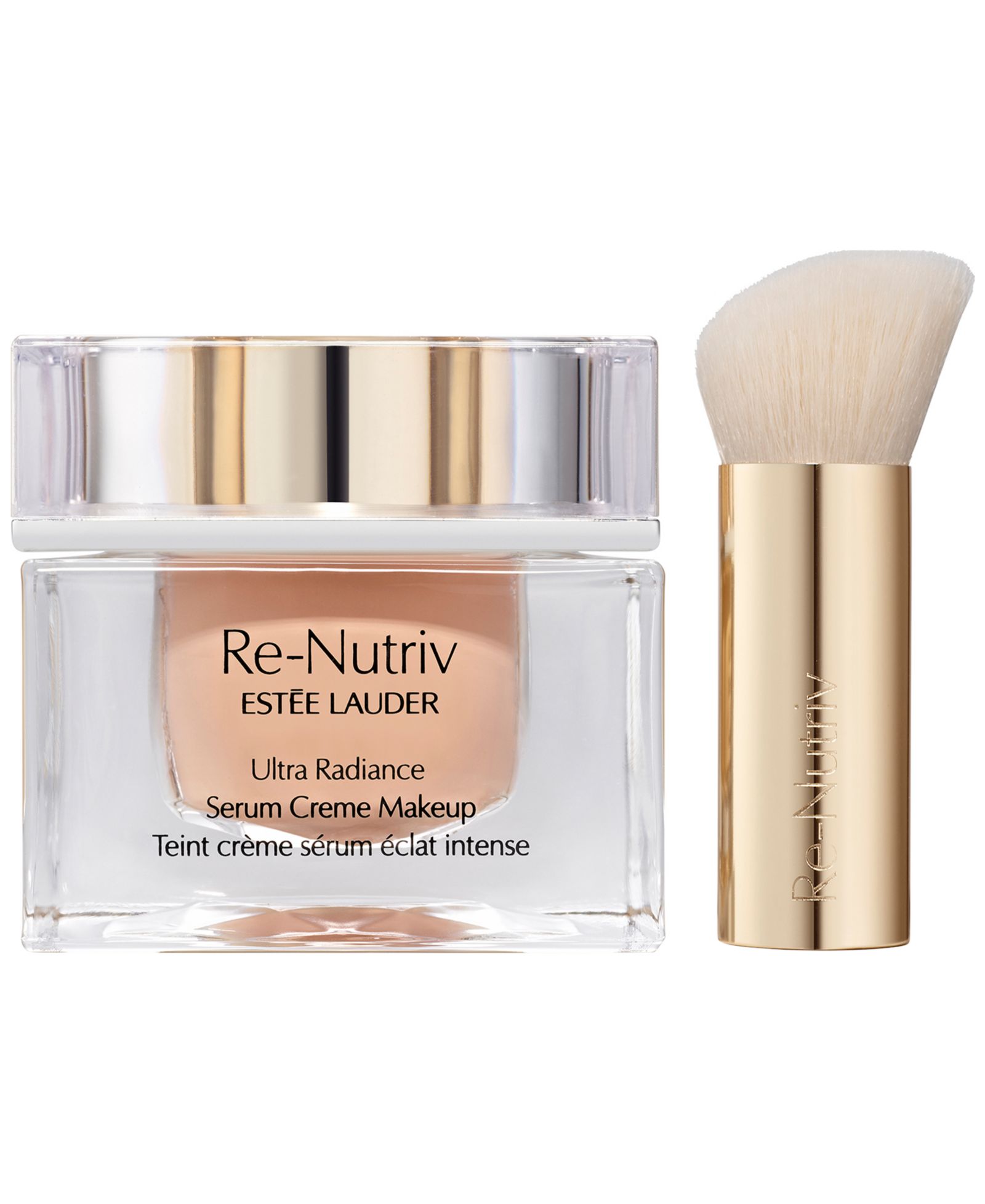 Набор Estée Lauder Re-Nutriv Ultra Radiance Serum Creme Makeup Foundation с кистью