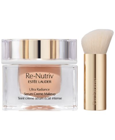 Набор Estée Lauder Re-Nutriv Ultra Radiance Serum Creme Makeup Foundation с кистью