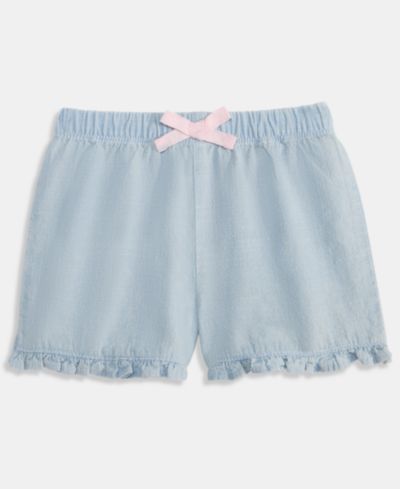 Детские шорты First Impressions Baby Girls' 3M-24M Mix and Match Ruffled Chambray
