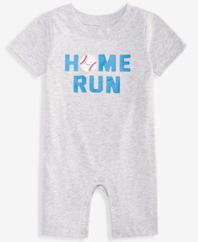 Детский хлопковый комбинезон First Impressions Baby Boys' 0M-24M Home Run Sunsuit