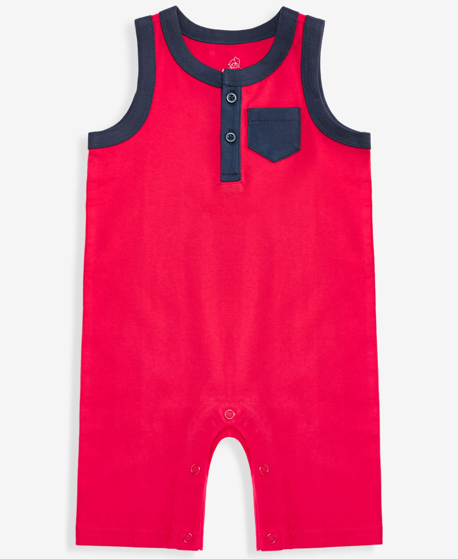 Детский комбинезон First Impressions Baby Boys' Solid Cotton Henley Tank Sunsuit