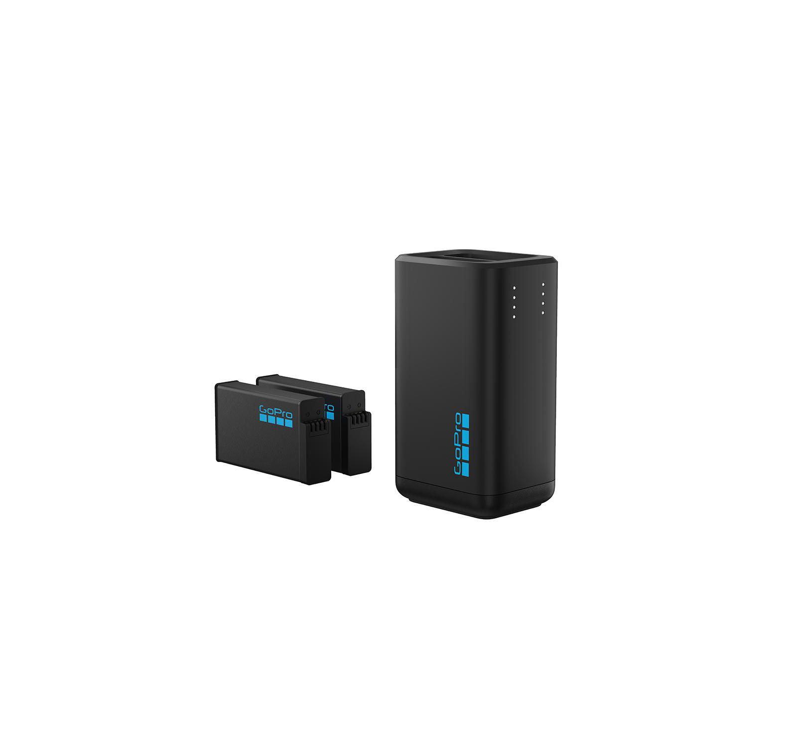 Зарядное устройство GoPro с двумя аккумуляторами Enduro 1960mAh для камеры MAX 2