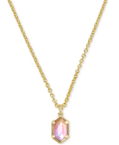Kendra Scott 14k Gold-Plated Hallie Short 18" Pendant Necklace