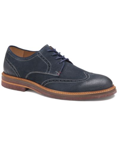 Johnston & Murphy Мужские повседневные туфли Calder Wingtip с круглым носком