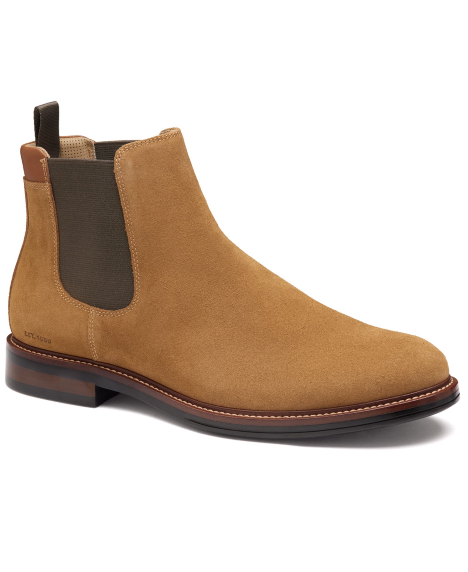 Johnston & Murphy Men's XC+Durham Waterproof Suede Chelsea Boots