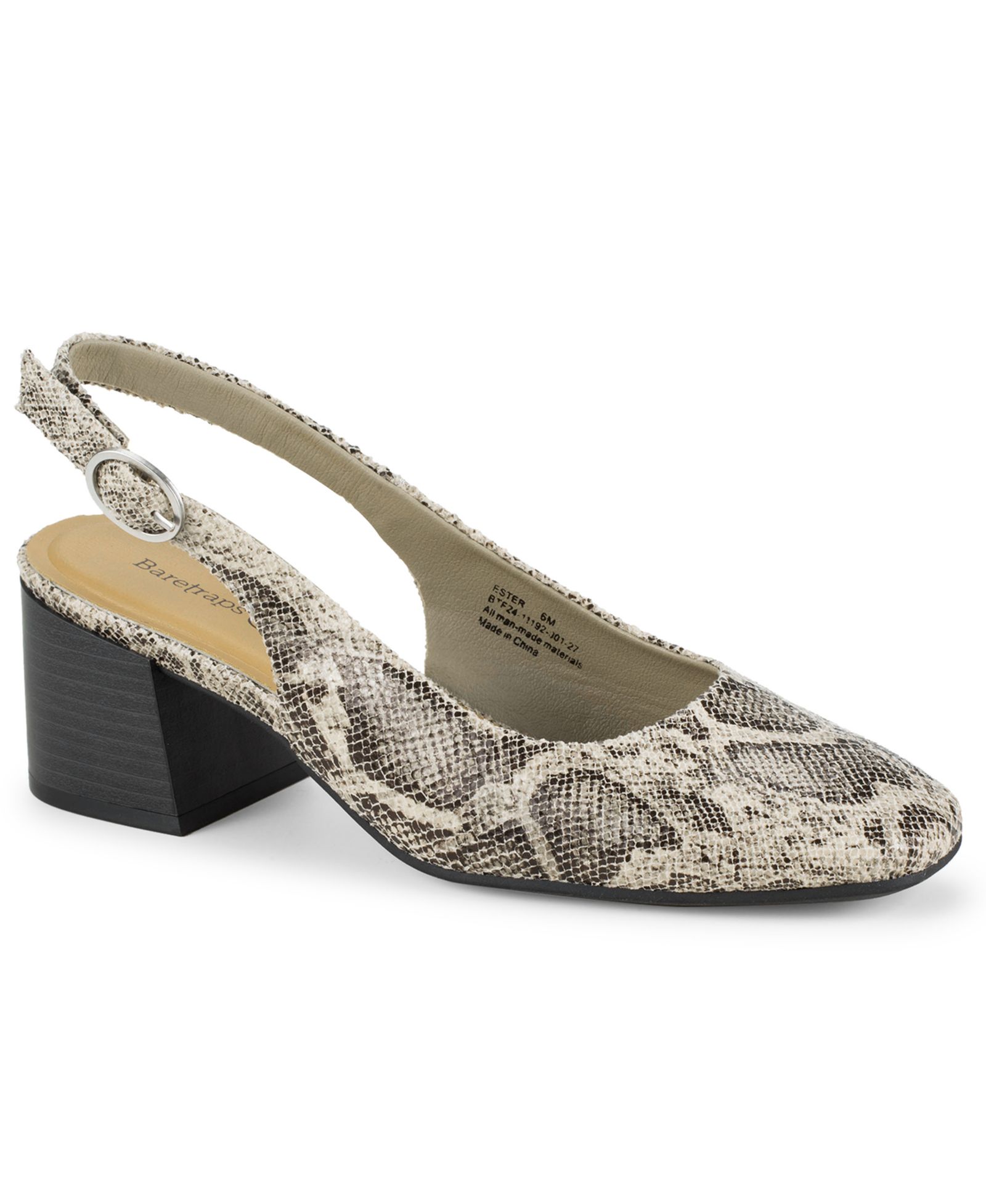 Baretraps Women's Ester Block Heel Slingback Pumps