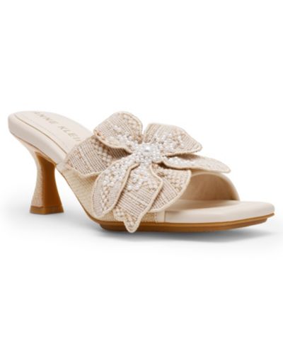Сандалии Versace Women's Julia Floral Embroidered Slide Dress