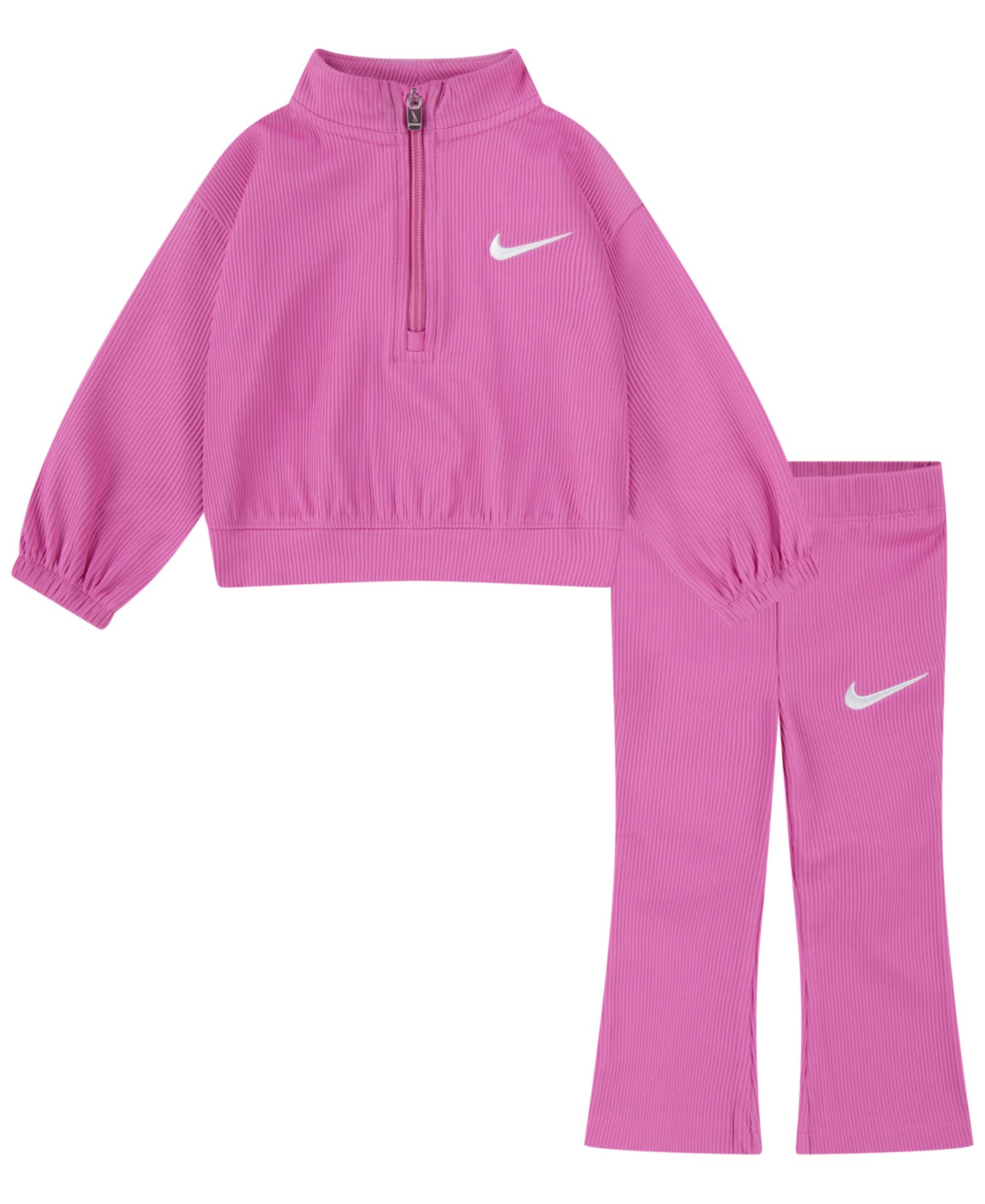 Комплект из 2 предметов Nike Baby Girls' Quarter-Zip Top and Leggings