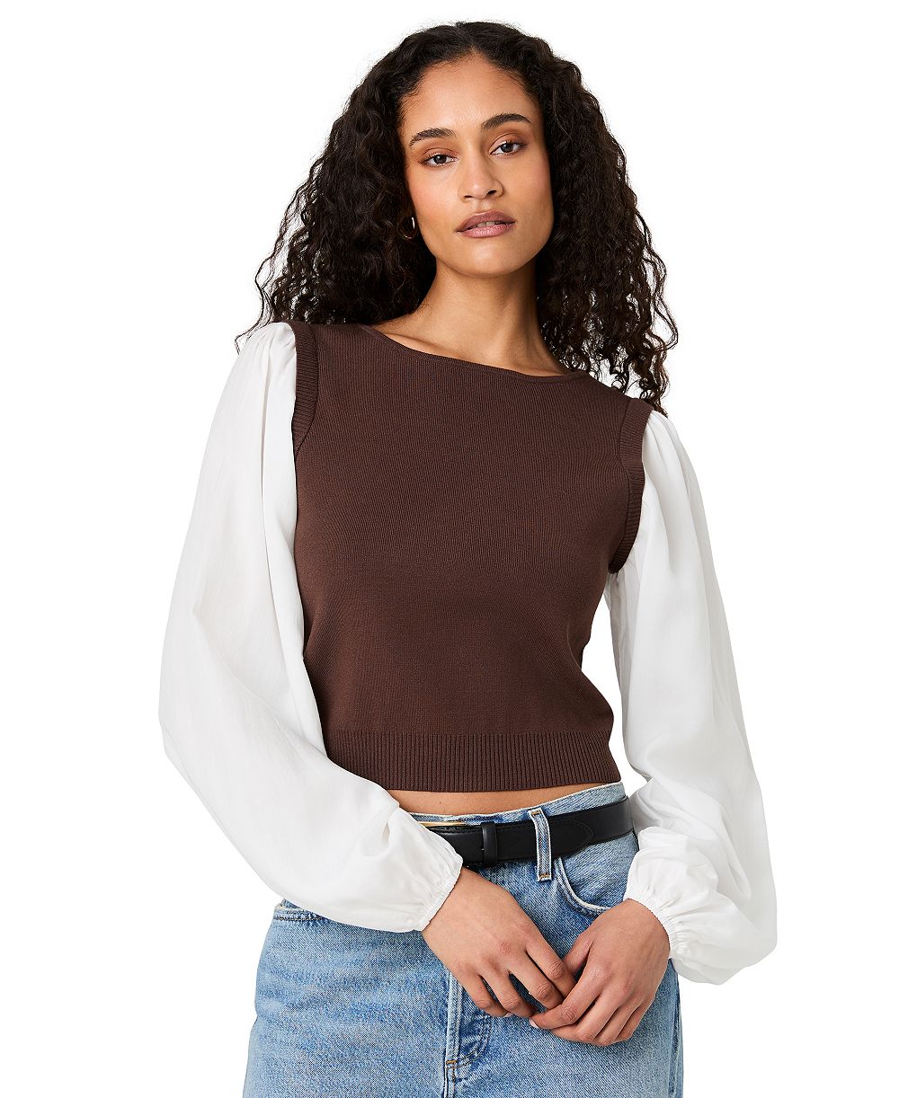 French Connection Женский лонгслив Shirting Combo