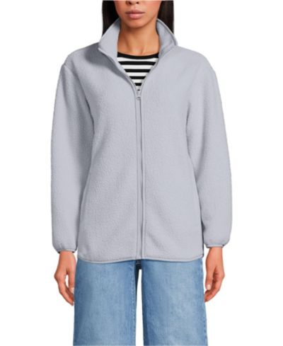 Lands' End Women's Cozy High Pile Full Zip Fleece Jacket