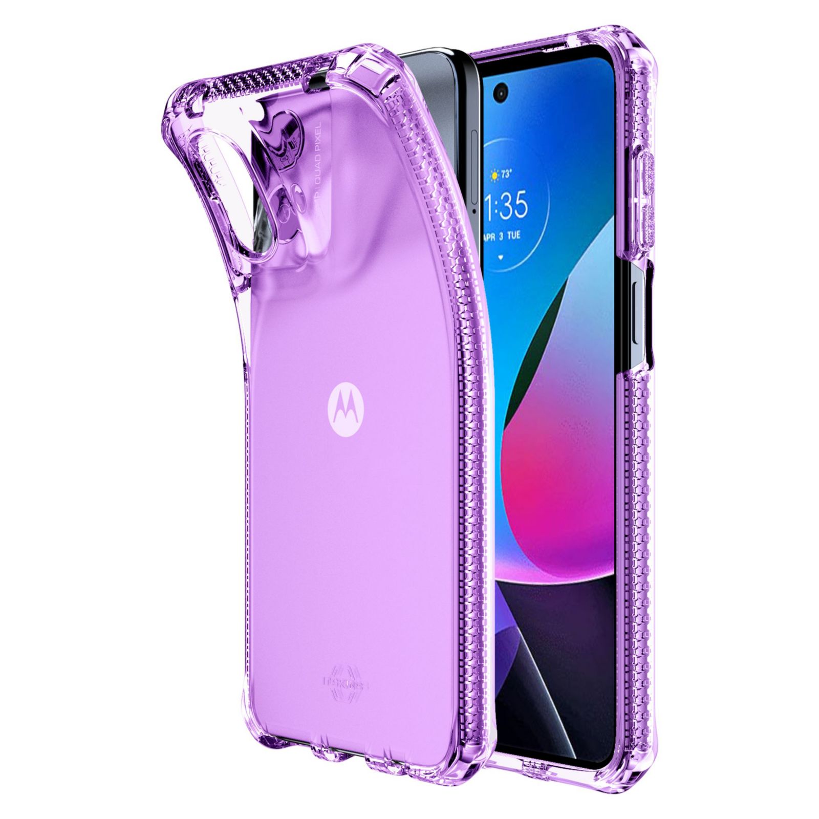 Itskins Spectrum_R Drop-Safe Slim Clear Case [Compatible] Motorola Moto G Play (2024)