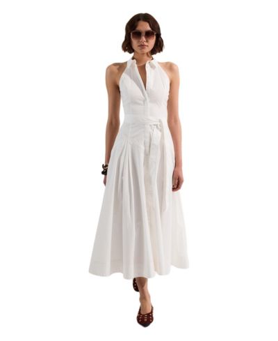 Karen Millen Женское платье-рубашка миди с заниженной талией