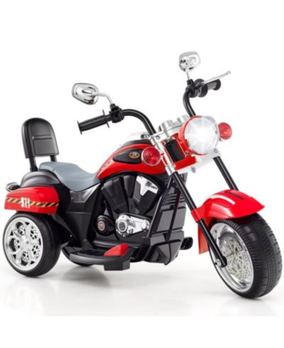 Sugift Rechargeable 6V 3-Wheel Motorbike Ride-On Toy, 36"L x 19"W x 25"H, Ages 3+