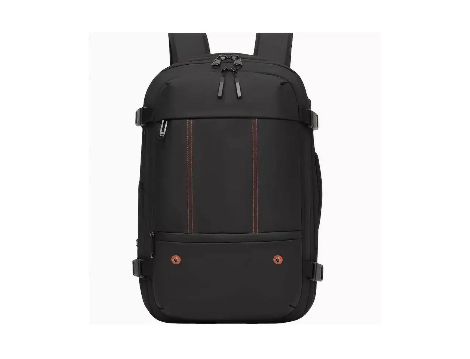 Lightweight Durable Polyester Travel Backpack - Compact Daypack with Adjustable Shoulder Straps,Vacation & Outdoor Trips - Black Backpack