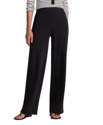 Lands' End Women's Serious Sweats High Rise Fleece Lined Straight Leg Pants