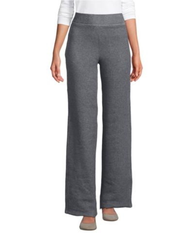 Женские брюки Lands' End Serious Sweats High Rise Fleece Lined Straight Leg