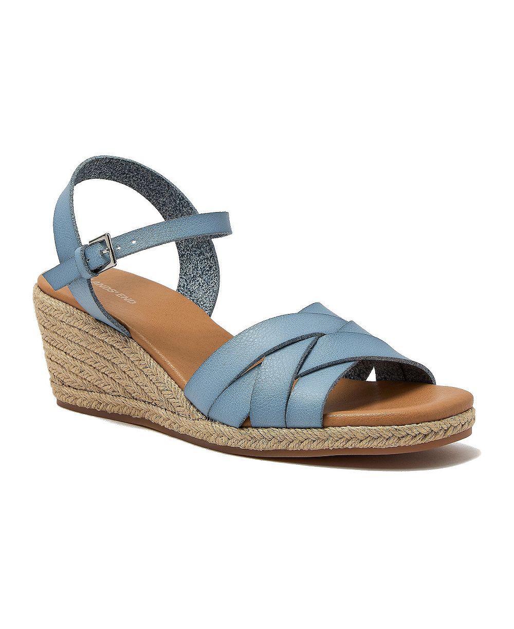 Lands' End Women's Espadrille Wedge Sandals