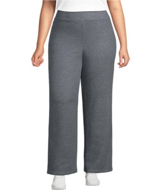 Lands' End Plus Size брюки с высоким поясом и флисовой подкладкой